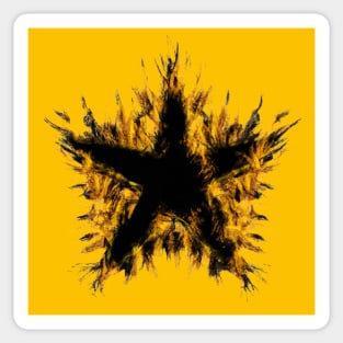 Black Star Sticker